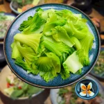 Ngồng cải luộc chấm trứng