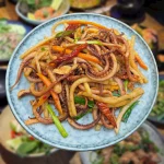 Râu mực xào su hào sốt XO